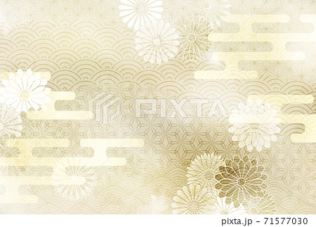 和柄 年賀状 水彩 背景 和柄 年賀状 水彩 背景 71577030