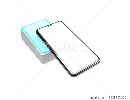 スマートフォンで電子決済するイメージ 71577192