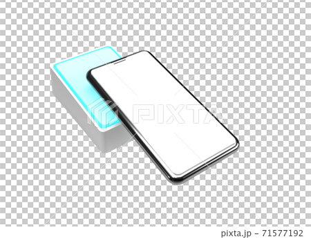 スマートフォンで電子決済するイメージ 71577192
