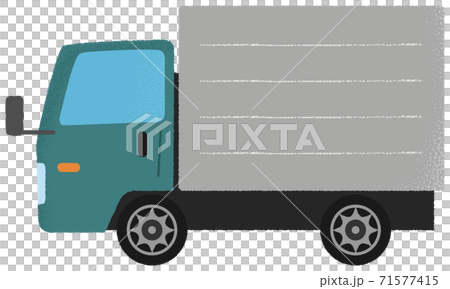 Vector illustration of green truck 71577415