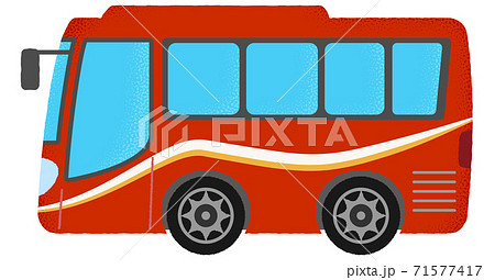 Vector Illustration Of Red Bus Stock Illustration