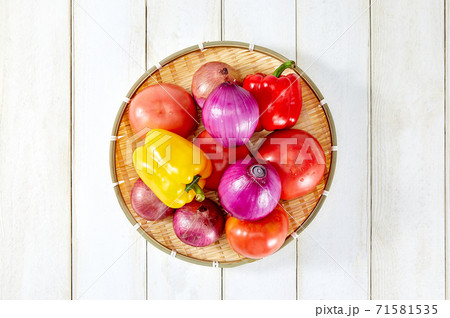 トマト 野菜 バスケット 71581535