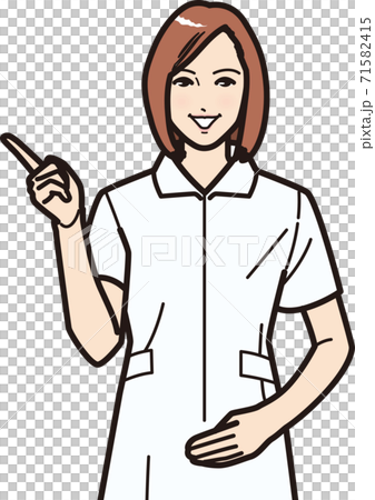 Nurse B ③ pointing and explaining 71582415