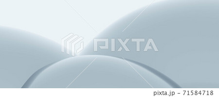 abstract round shape modern design 3d render illustration 71584718