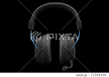3D rendering of gaming headphones with microphone for cloud gaming and streaming 3D rendering of gaming headphones with microphone for cloud gaming and streaming 71585456