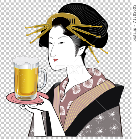 浮世絵美人-ビール 浮世絵美人-ビール 71585605