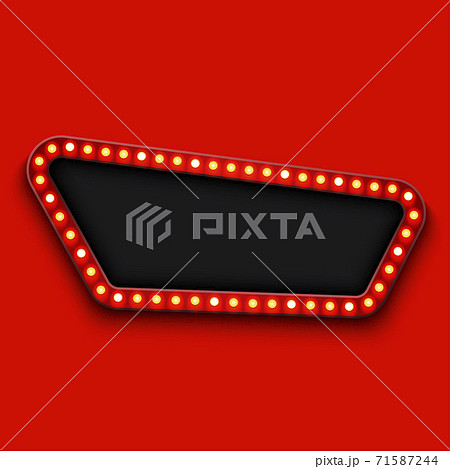 Vector modern retro billboard background 71587244