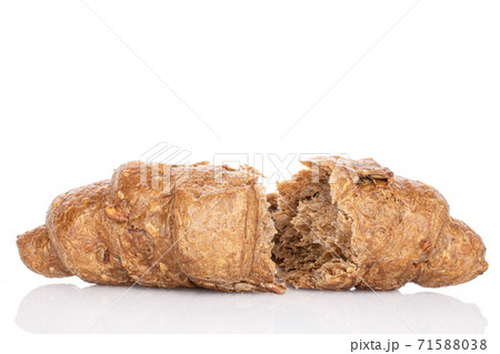 Baked croissant on white Baked croissant on white 71588038