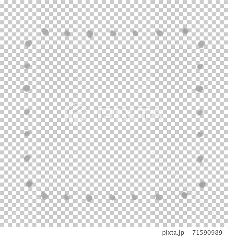 点線のシンプルな四角いフレーム 枠のイラスト素材