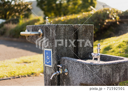 公園内で見つけた水飲み場 71592501