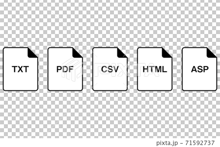 Simple icon set in file format 71592737
