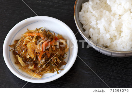 松前漬けとご飯 松前漬けとご飯 71593076