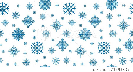 Christmas seamless pattern with scattered snow flakes 71593337