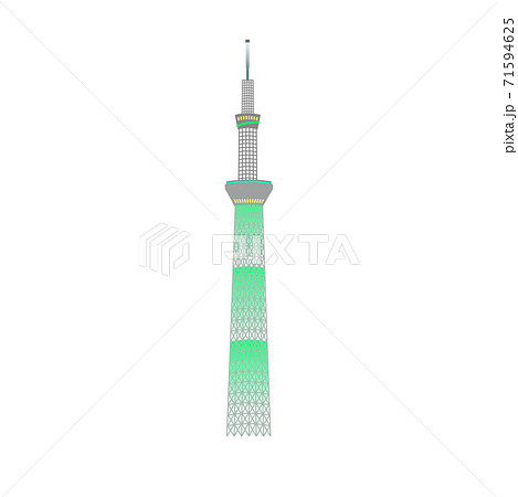 東京の名所（スカイツリーのクリスマスライトアップ） 71594625
