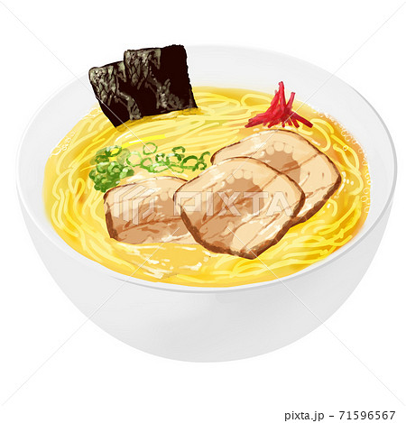 海苔トッピング豚骨ラーメン_白器 海苔トッピング豚骨ラーメン_白器 71596567