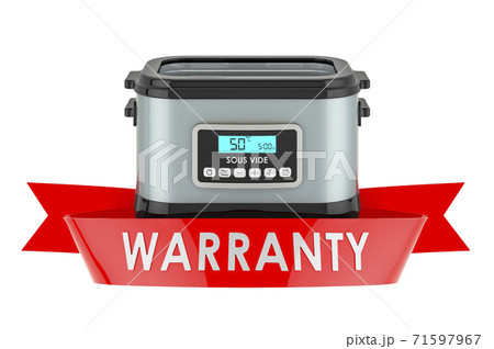 Sous vide machine warranty concept. 3D rendering 71597967