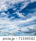 Highly detailed blue cloudy sky background 71599582