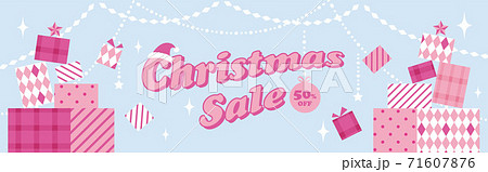 クリスマスセールのバナーに最適な背景素材 71607876