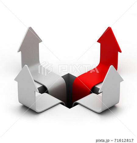 Arrows moving up 71612817