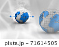 3d earth in abstract background 71614505