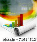 Business graph in abstract design 71614512