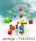Business graph in abstract design 71614513