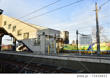 北海道苫小牧市でJR沼ノ端駅の風景を撮影 71616831