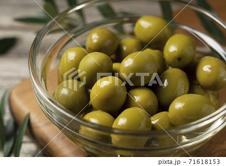 オリーブの塩漬けの写真素材
