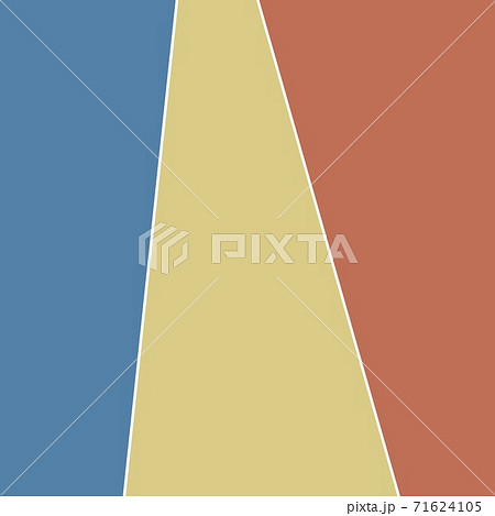壁紙 背景 グラフィック素材 黄色 青 オレンジ ポップ 三分割 のイラスト素材