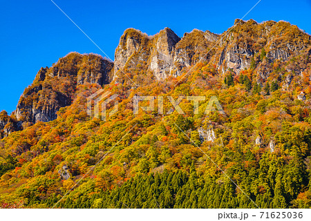 群馬縣 取材於妙木山 妙木山全景公園 有秋葉 卡米格山山 照片素材 圖片 圖庫