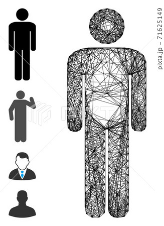 Network Man Vector Mesh 71625149
