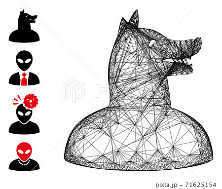 Network Man Dog Vector Mesh Network Man Dog Vector Mesh 71625154