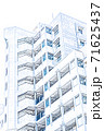 【イラスト】新築マンション【色鉛筆】 71625437