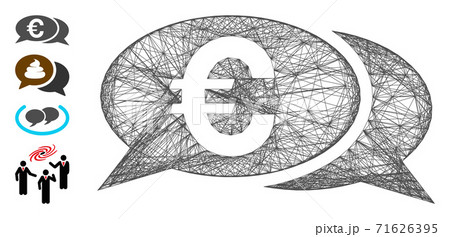 Linear Euro Chat Vector Mesh 71626395