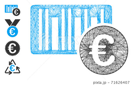 Net Euro Bar Code Price Vector Mesh 71626407