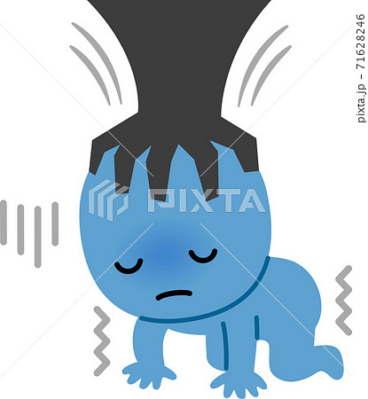 頭を押さえつけられた人物 頭を押さえつけられた人物 71628246