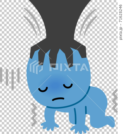 頭を押さえつけられた人物 頭を押さえつけられた人物 71628246