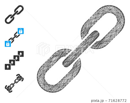 Network Chain Link Vector Mesh 71628772