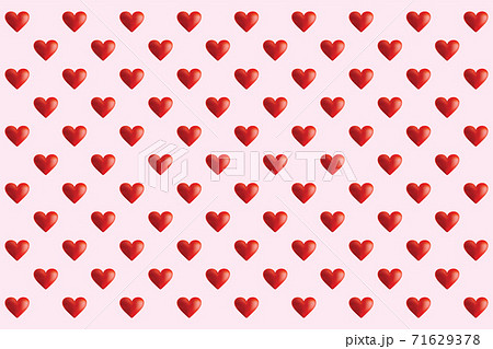ハートが並んだかわいい愛のイラスト love heart Illustration cards ハートが並んだかわいい愛のイラスト love heart Illustration cards 71629378