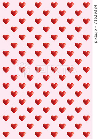 ハートが並んだかわいい愛のイラスト love heart Illustration cards ハートが並んだかわいい愛のイラスト love heart Illustration cards 71629384