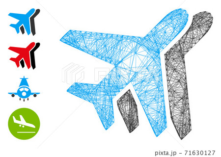 Hatched Airlines Vector Mesh Hatched Airlines Vector Mesh 71630127