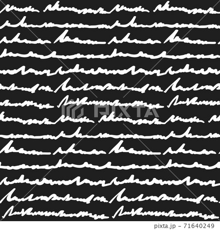 Black and white hand written text pattern 71640249