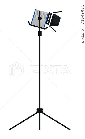 Movie spotlight on tripod isolated on white background Movie spotlight on tripod isolated on white background 71643051