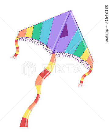 Soaring wind kite isolated on white background 71643180