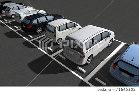 駐車場のイラスト素材 駐車場のイラスト素材