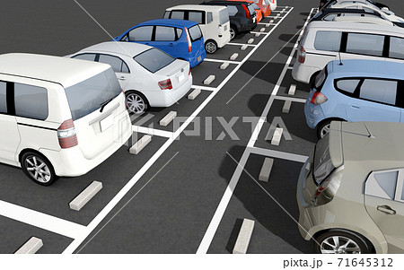 駐車場のイラスト素材 駐車場のイラスト素材
