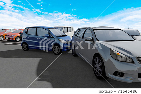 駐車場での事故イメージ 71645486