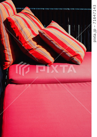 Colorful Cushion In Sofa 71647143