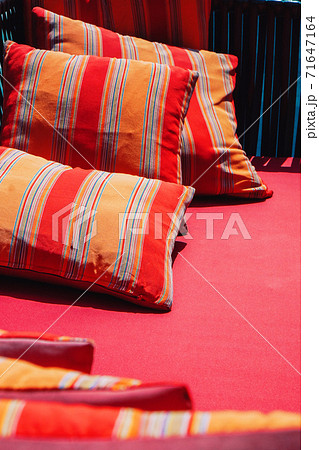Colorful Cushion In Sofa 71647164
