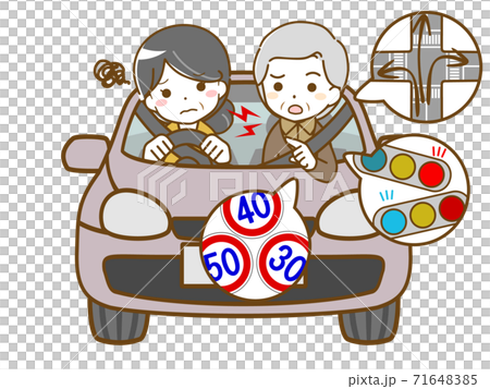 Middle-aged woman having trouble with instructions from an elderly man to ride 71648385